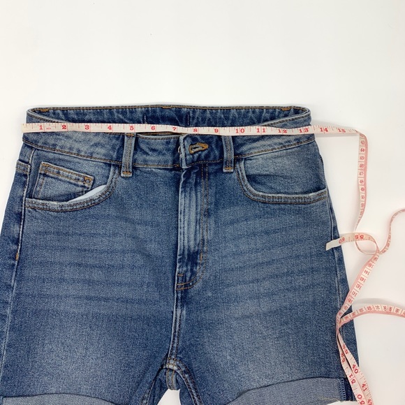 High Waist Jeans Shorts - Picture 7 of 11